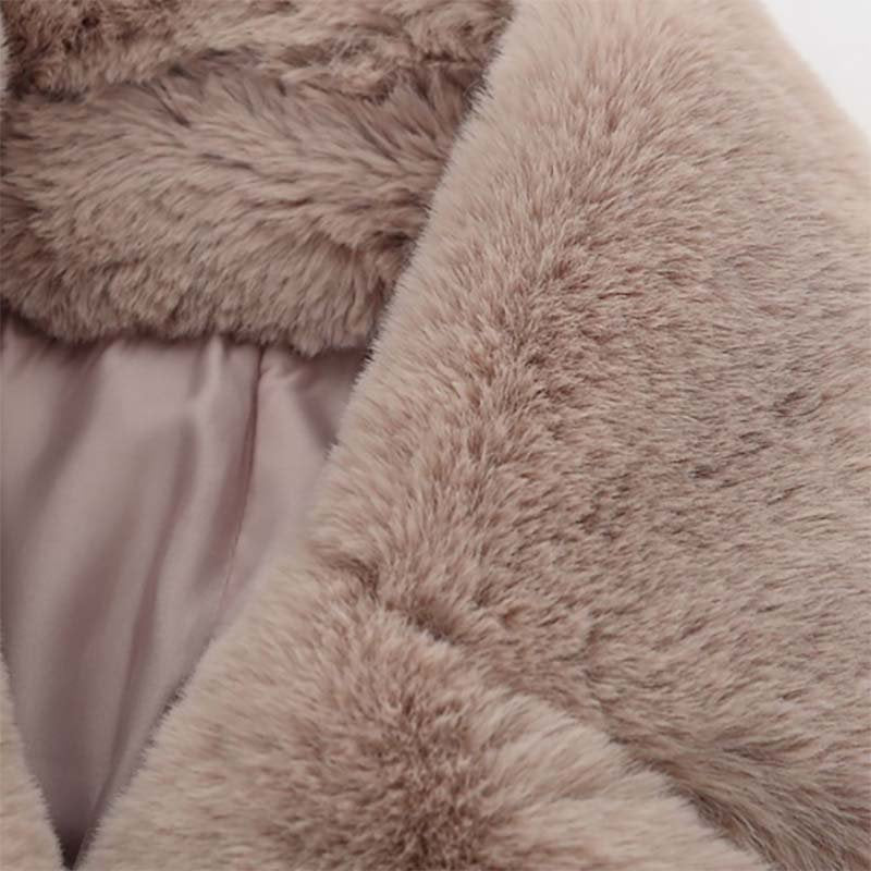 ファー付ムートンライクジャケット(2colors)