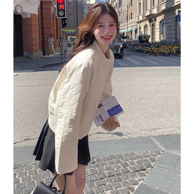 スタンドカラーキルティングジャケット(2colors)