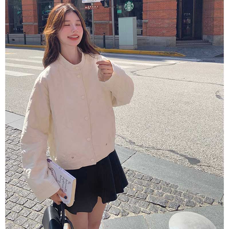 スタンドカラーキルティングジャケット(2colors)