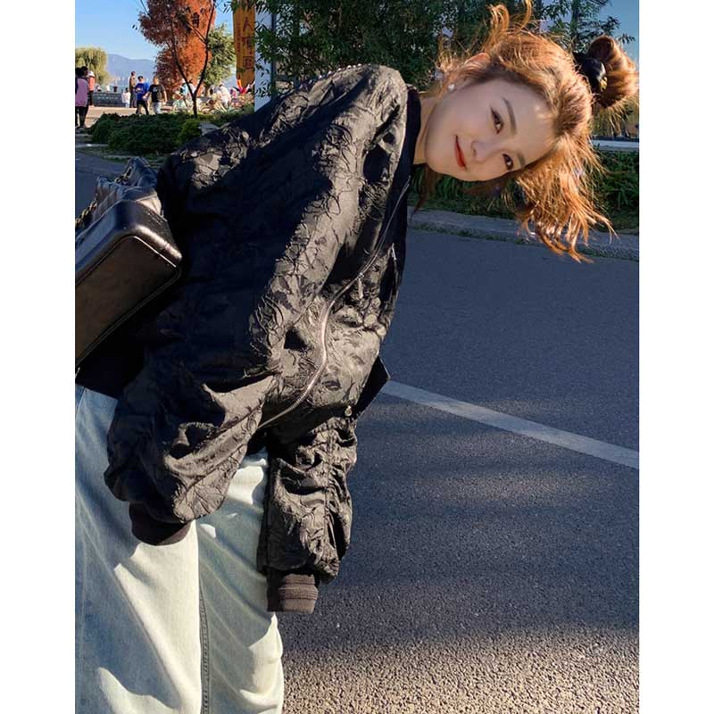 ギャザースリーブブルゾン