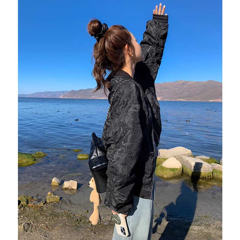 ギャザースリーブブルゾン