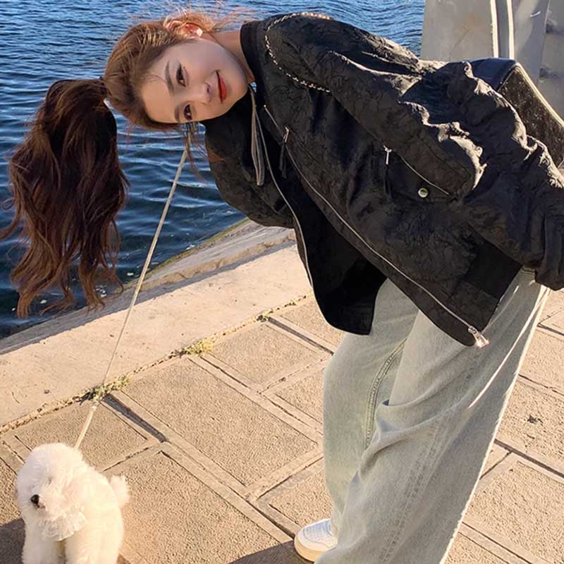 ギャザースリーブブルゾン