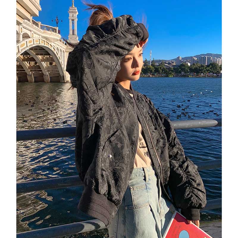 ギャザースリーブブルゾン