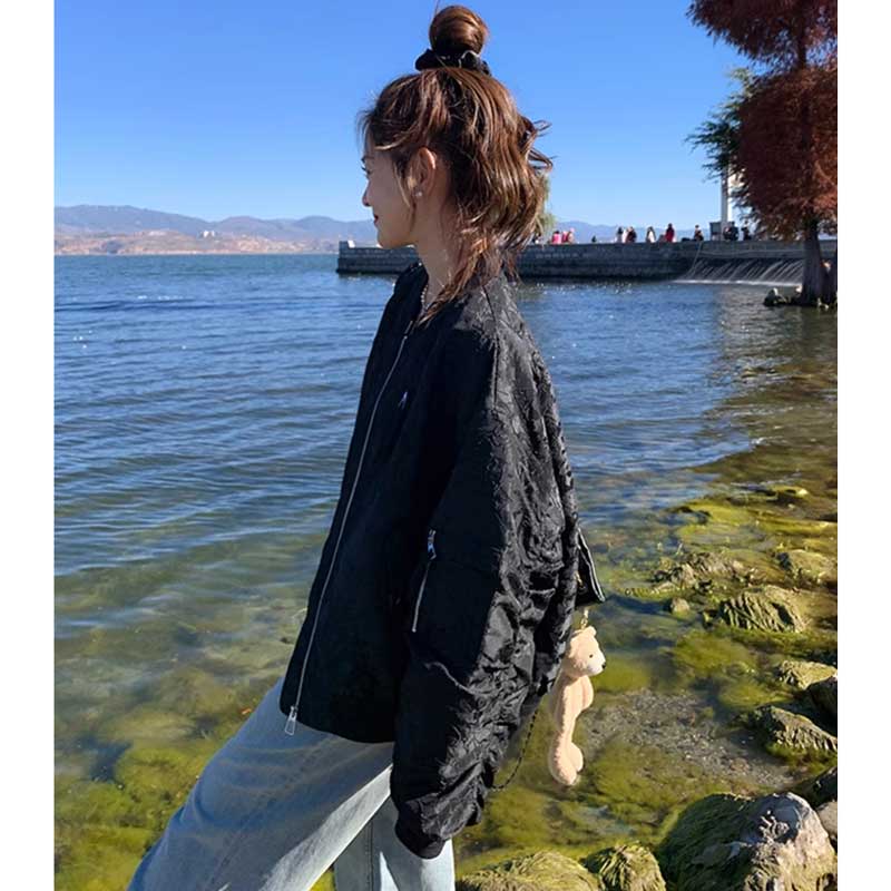 ギャザースリーブブルゾン