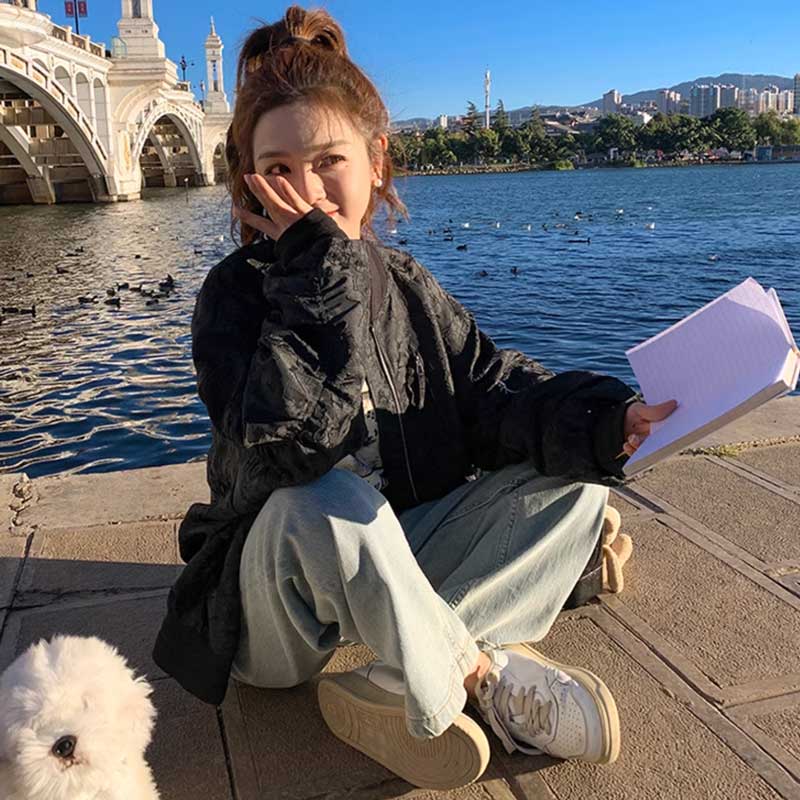 ギャザースリーブブルゾン