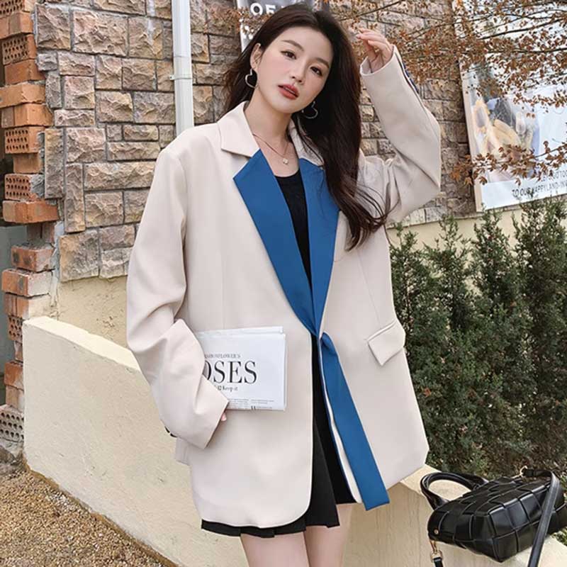 コントラストラペルジャケット