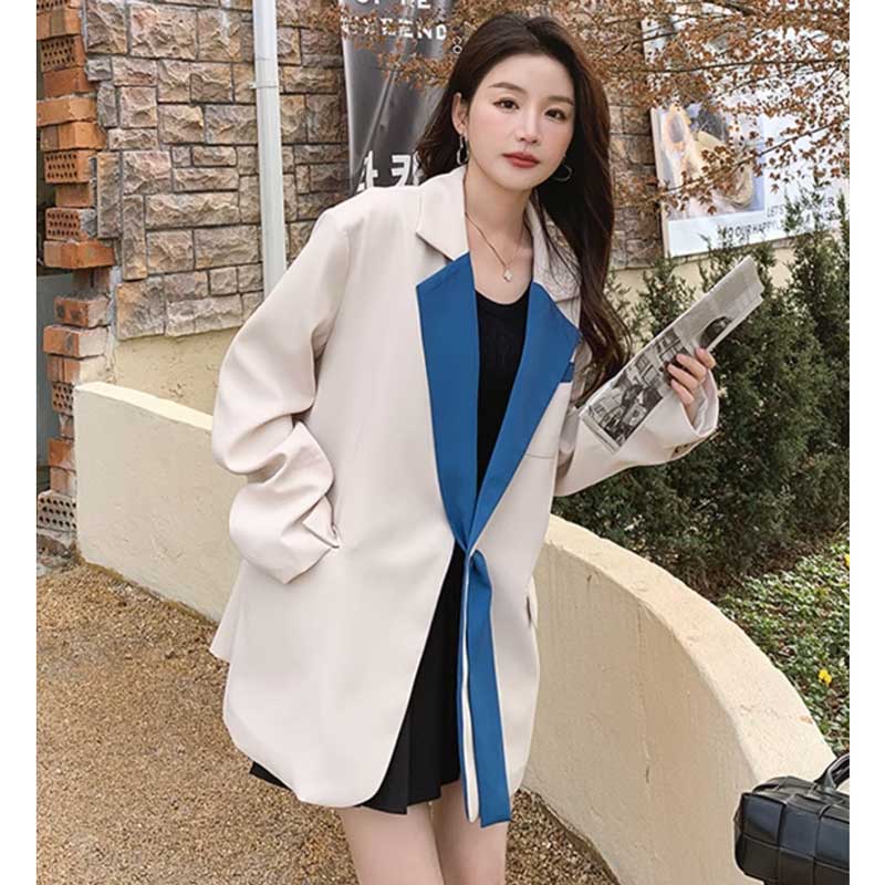 コントラストラペルジャケット