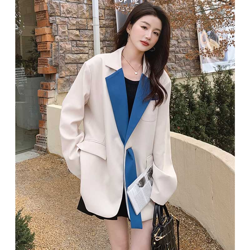 コントラストラペルジャケット