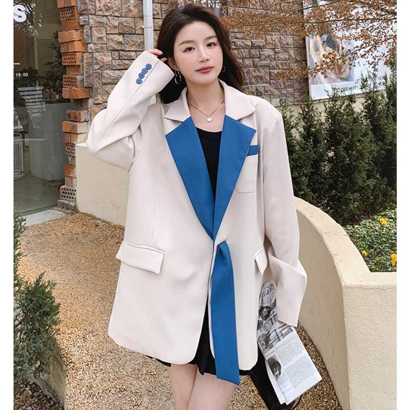 コントラストラペルジャケット