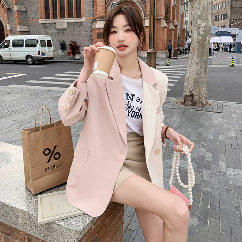 バイカラーテーラードジャケット