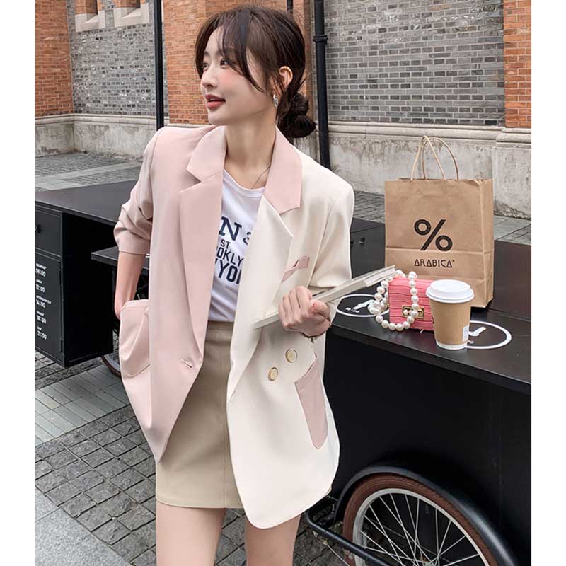 バイカラーテーラードジャケット