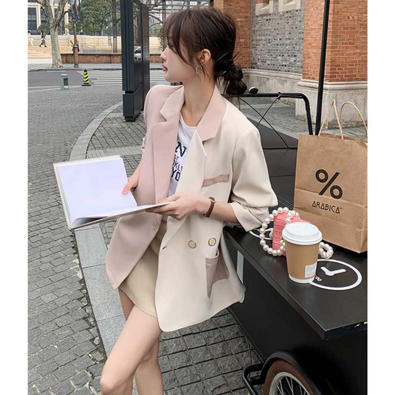 バイカラーテーラードジャケット