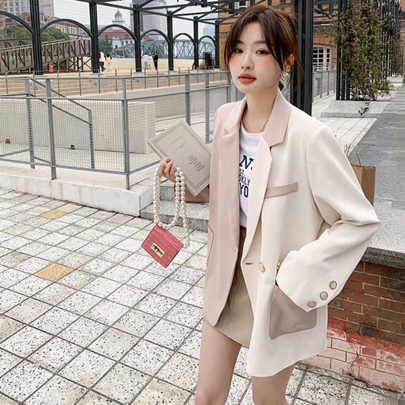 バイカラーテーラードジャケット