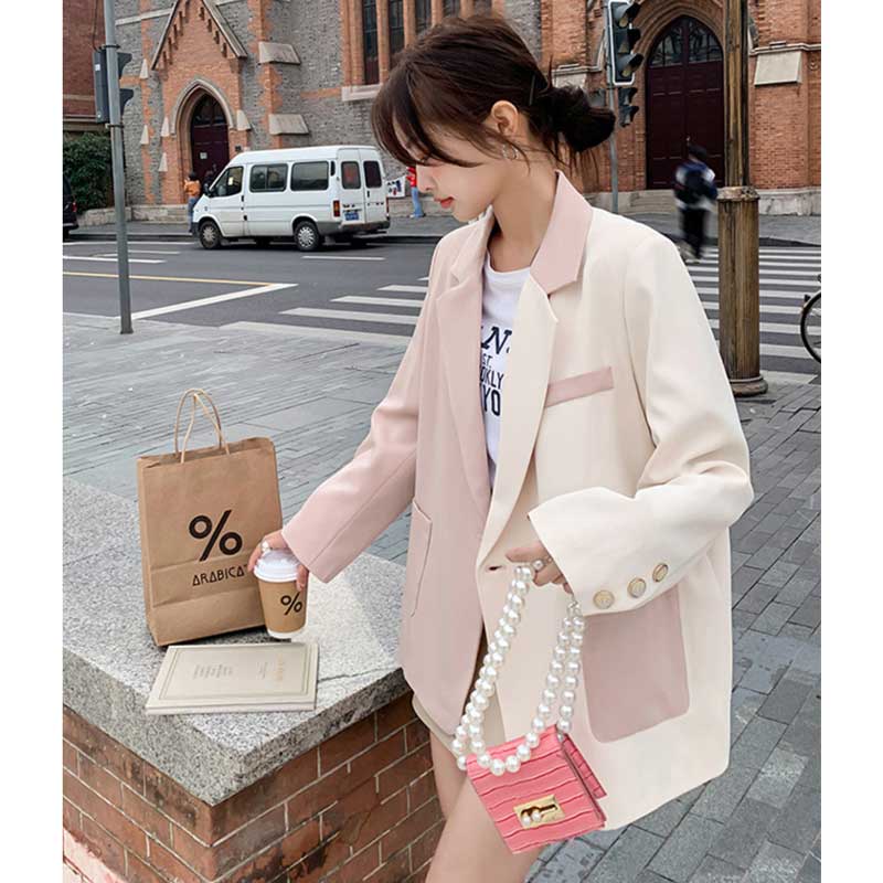 バイカラーテーラードジャケット