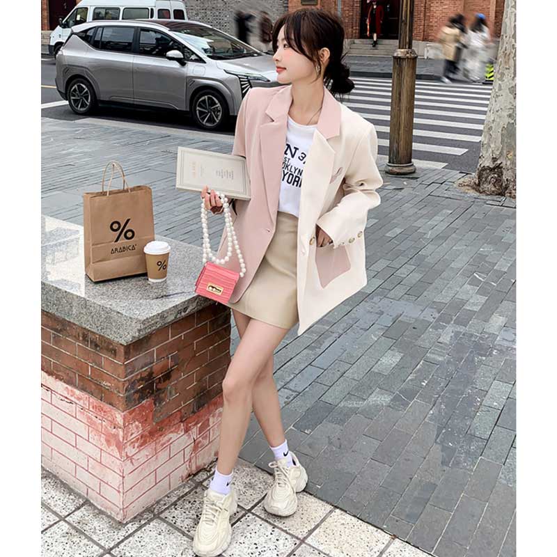 バイカラーテーラードジャケット