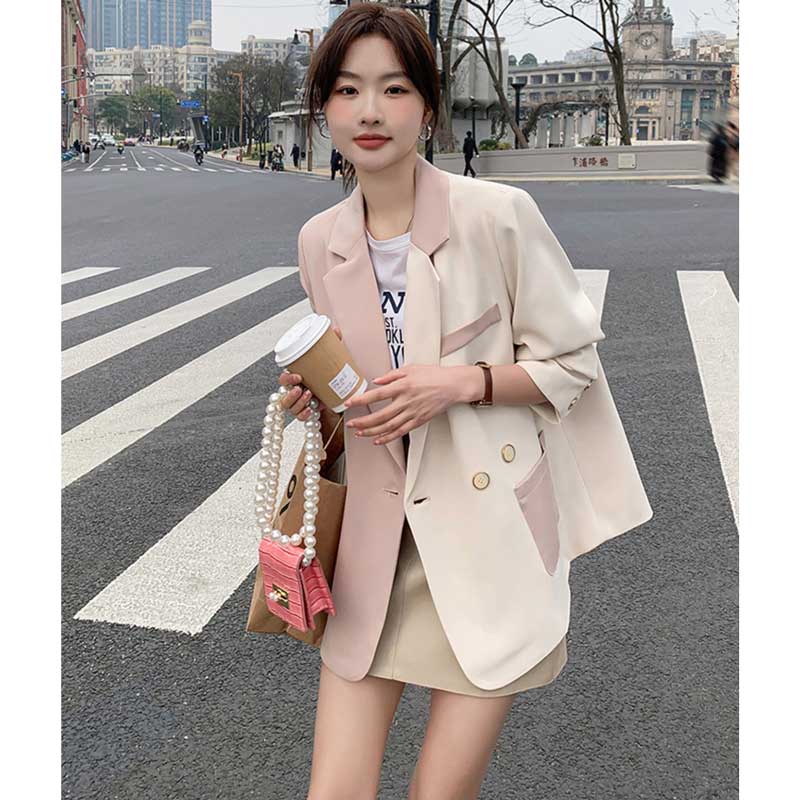 バイカラーテーラードジャケット