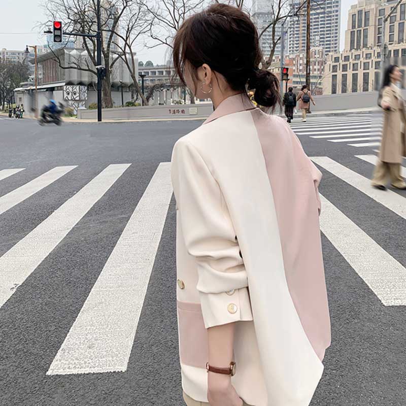 バイカラーテーラードジャケット