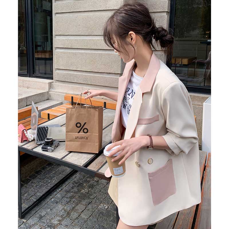 バイカラーテーラードジャケット