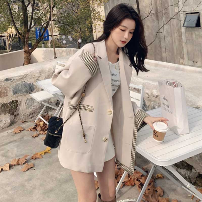 チェックアクセントジャケット