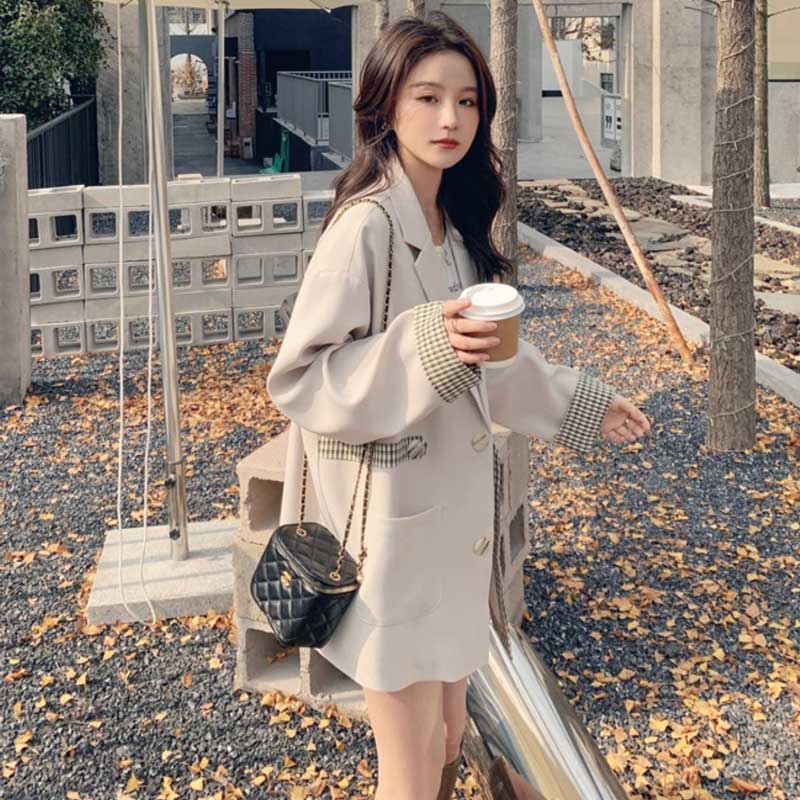 チェックアクセントジャケット