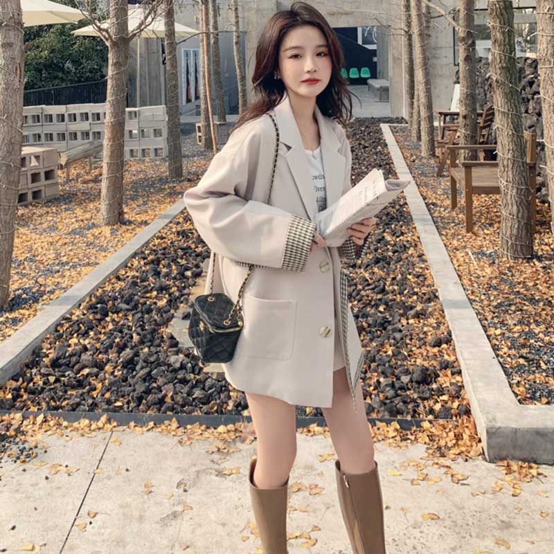 チェックアクセントジャケット