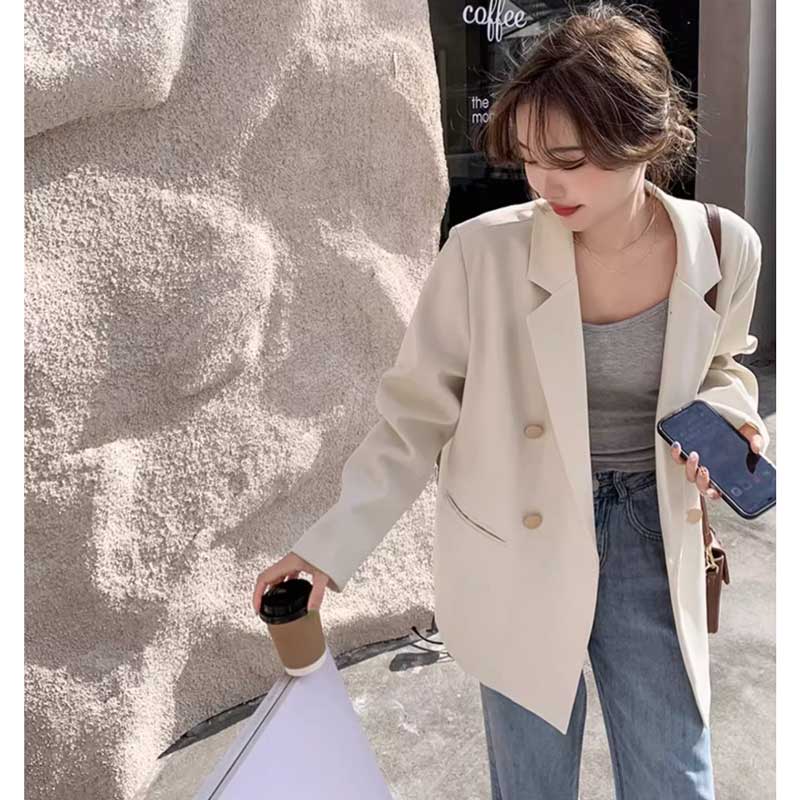 オーバーサイズホワイトテーラードジャケット