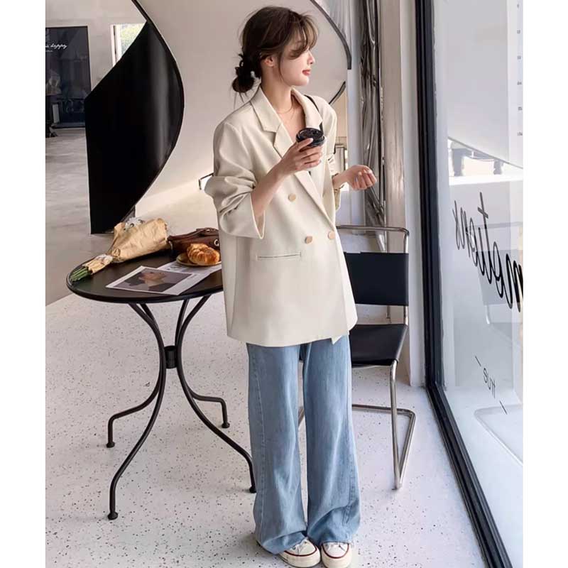 オーバーサイズホワイトテーラードジャケット