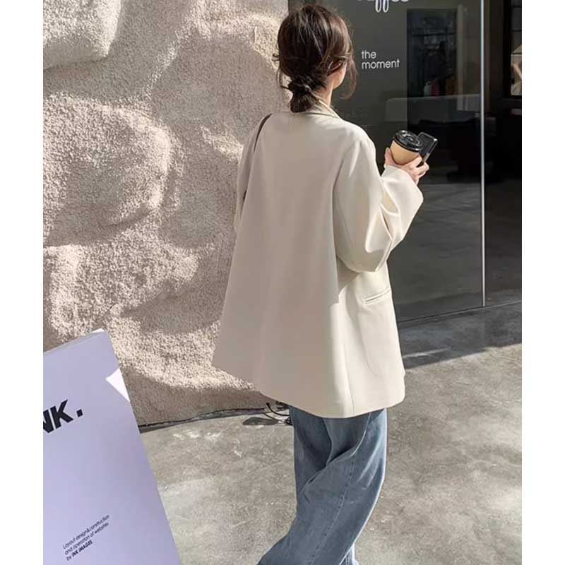 オーバーサイズホワイトテーラードジャケット