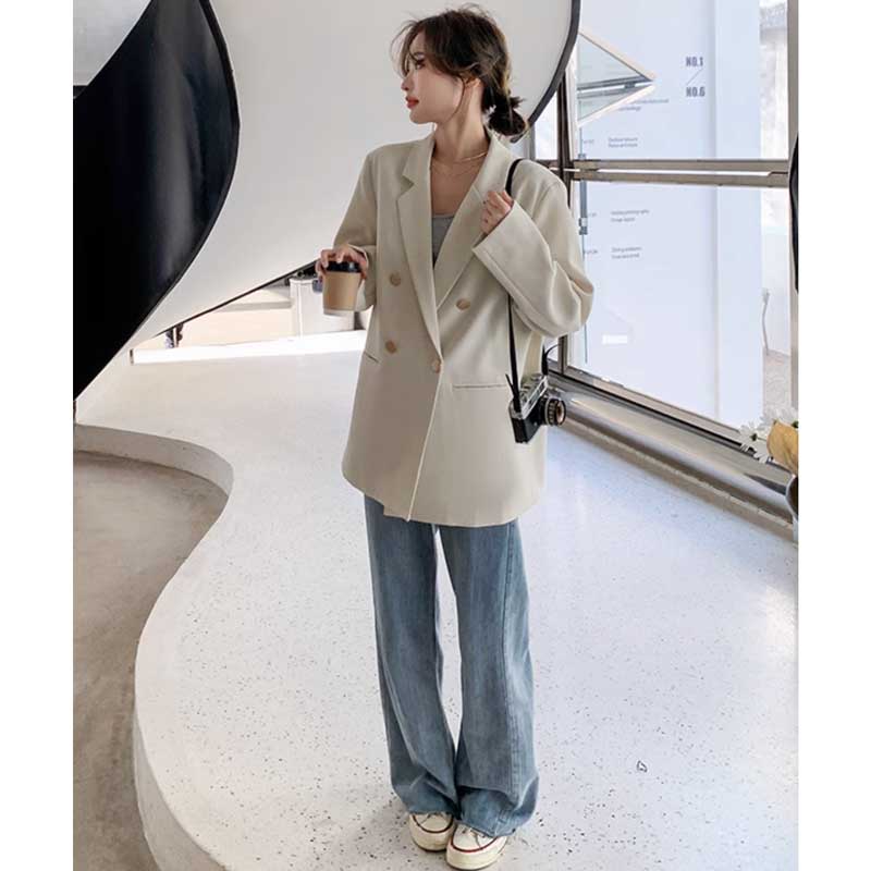 オーバーサイズホワイトテーラードジャケット