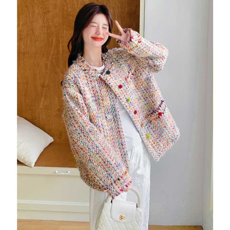 カラフルツイードジャケット