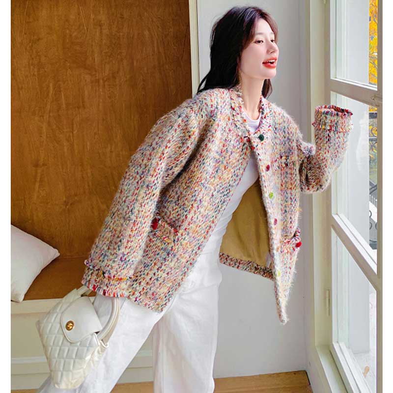 カラフルツイードジャケット