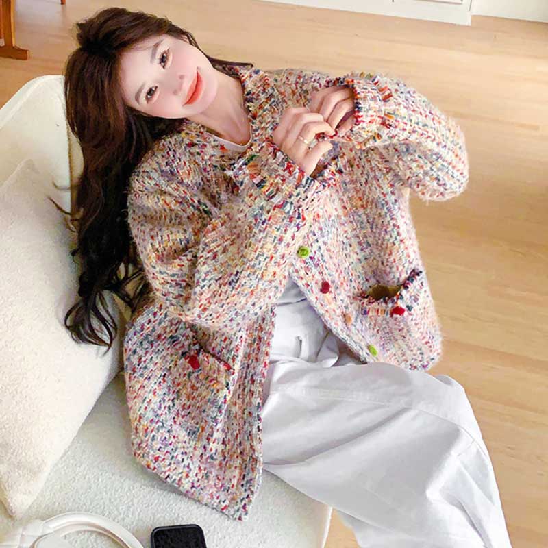 カラフルツイードジャケット