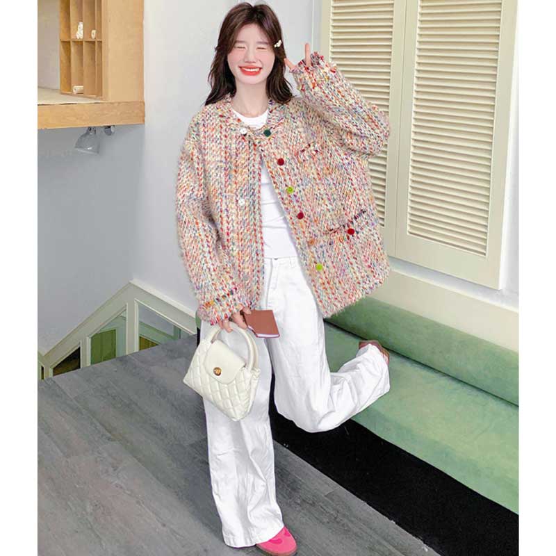 カラフルツイードジャケット