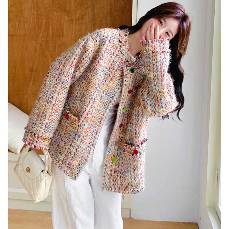 カラフルツイードジャケット