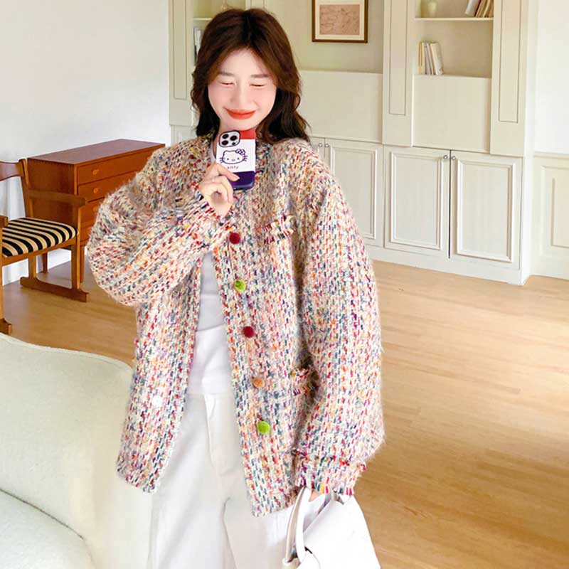 カラフルツイードジャケット