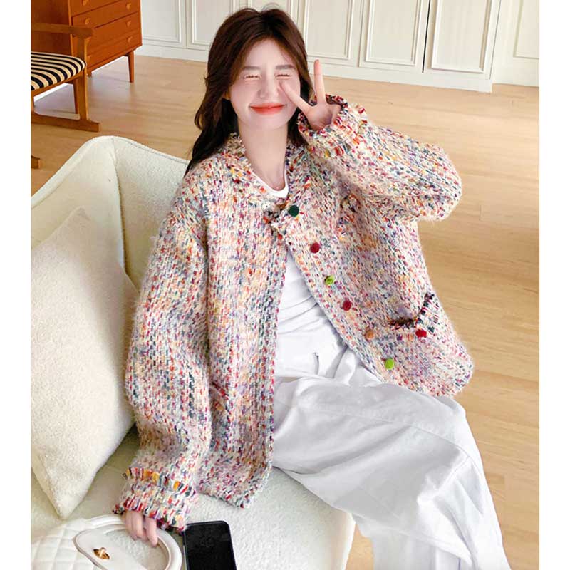 カラフルツイードジャケット