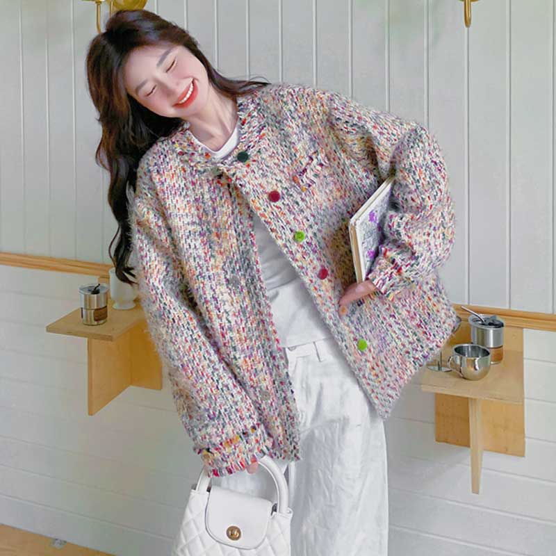 カラフルツイードジャケット