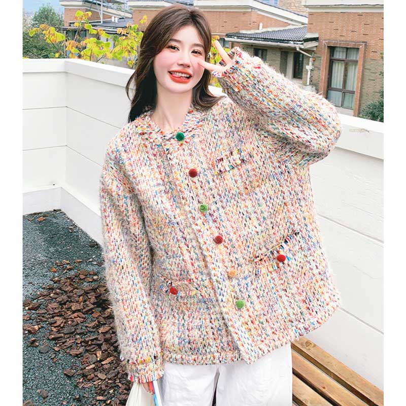 カラフルツイードジャケット