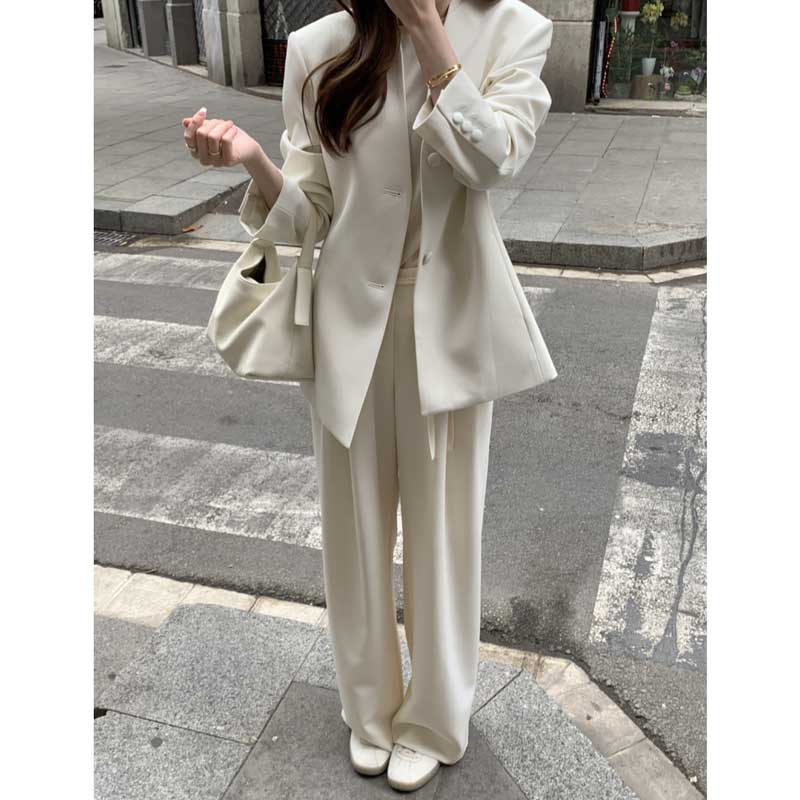 ノーカラージャケット(2colors)