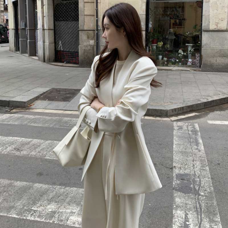 ノーカラージャケット(2colors)