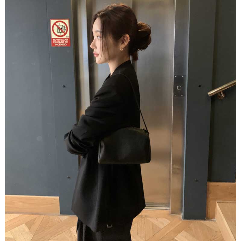 ノーカラージャケット(2colors)