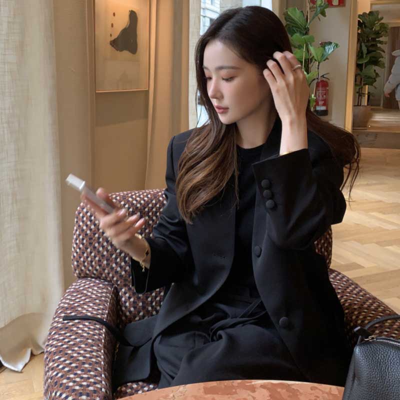 ノーカラージャケット(2colors)