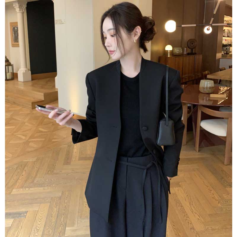 ノーカラージャケット(2colors)