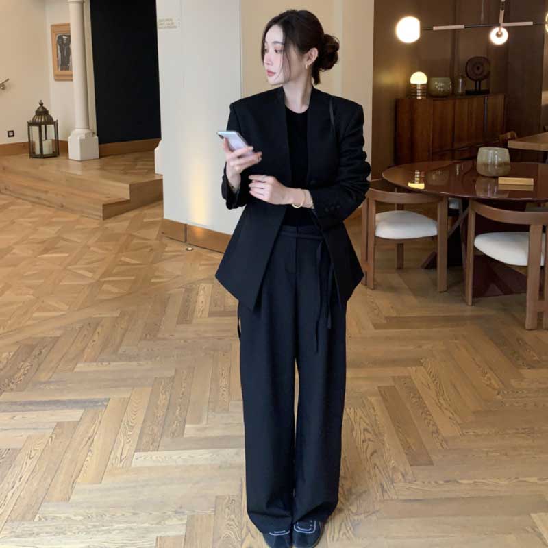 ノーカラージャケット(2colors)