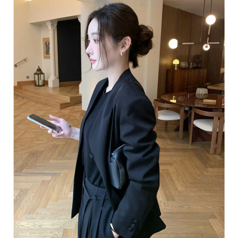 ノーカラージャケット(2colors)