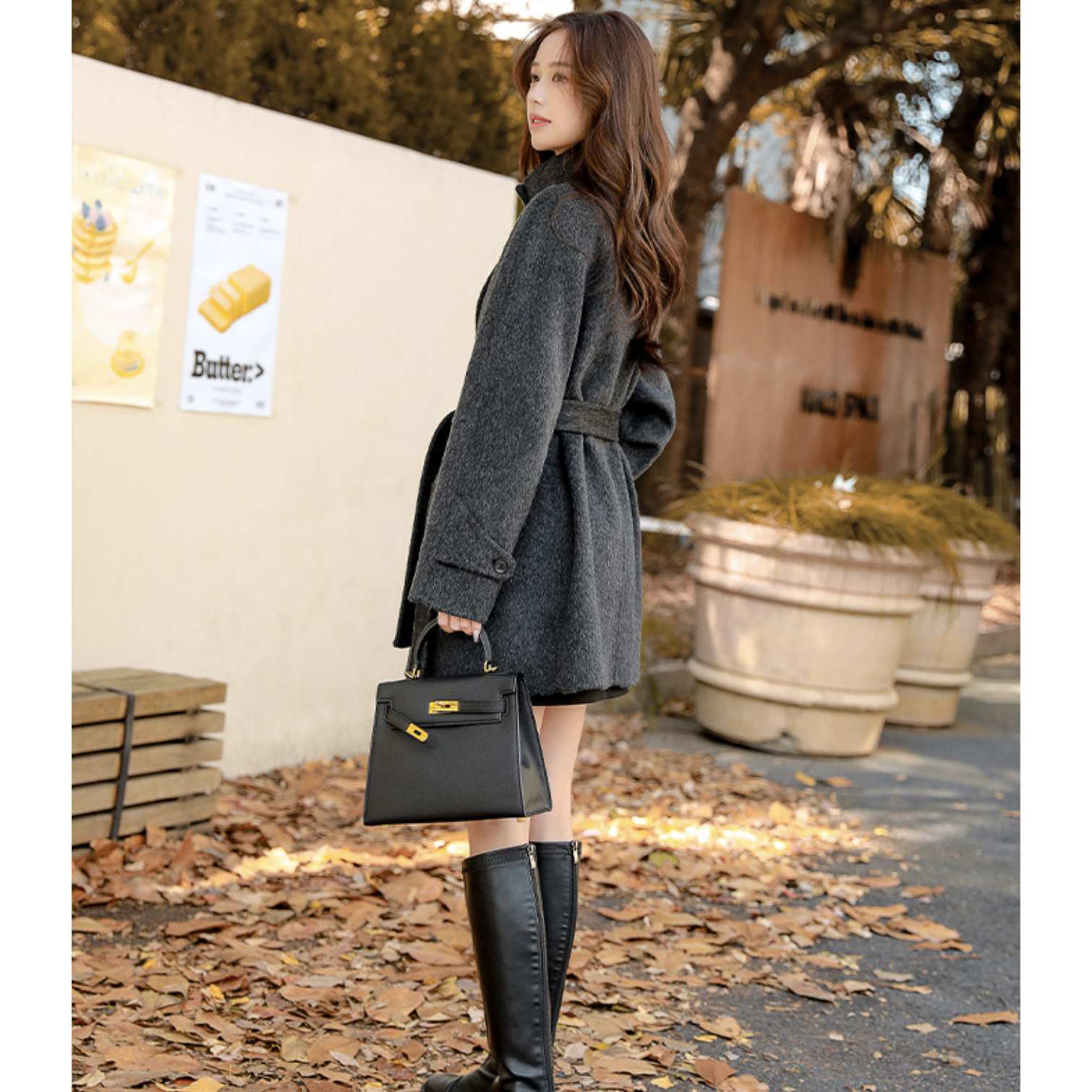 ミディ丈チェスターコート(2colors)