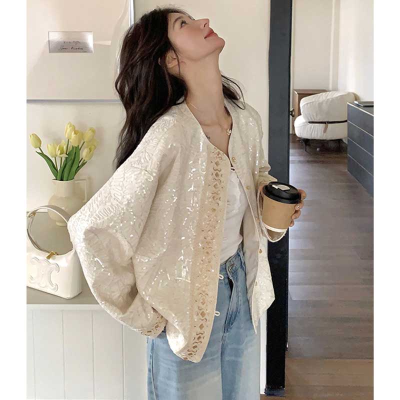 刺繍デザインショートジャケット