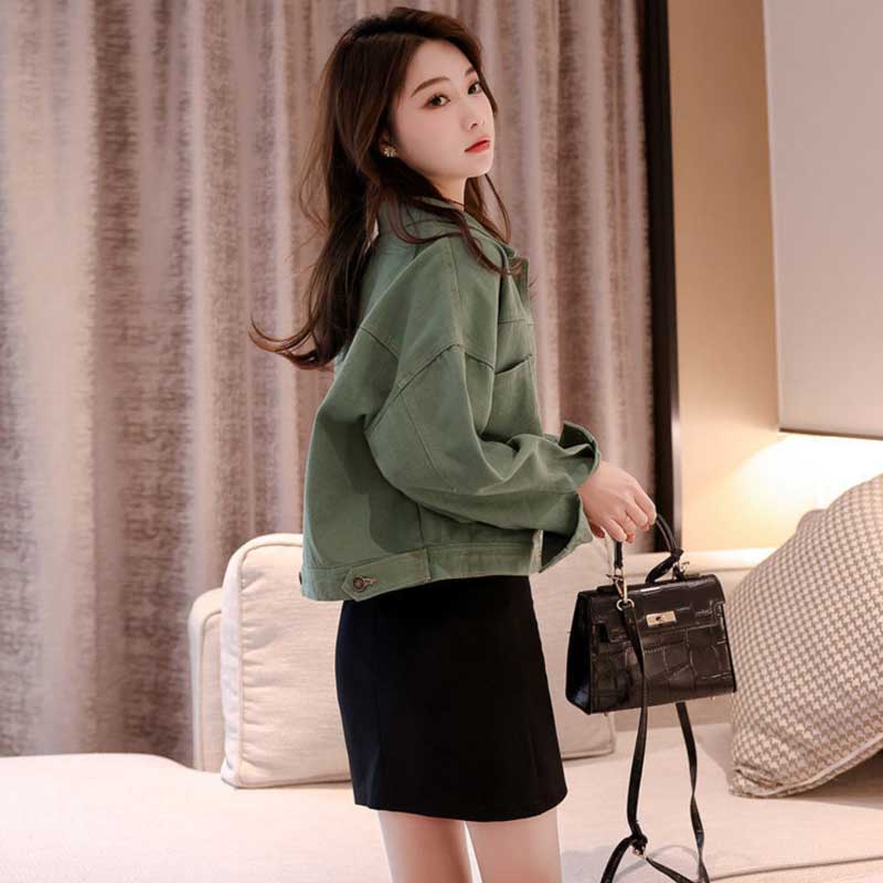 バックスリットボタンデニムジャケット(3colors)