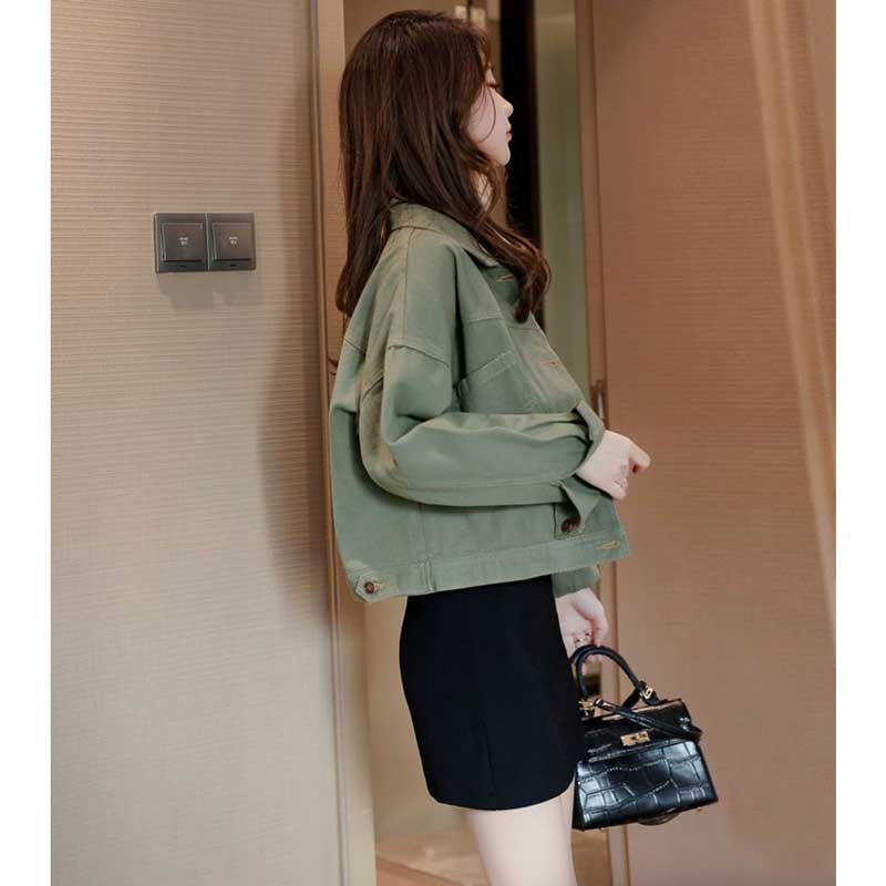 バックスリットボタンデニムジャケット(3colors)