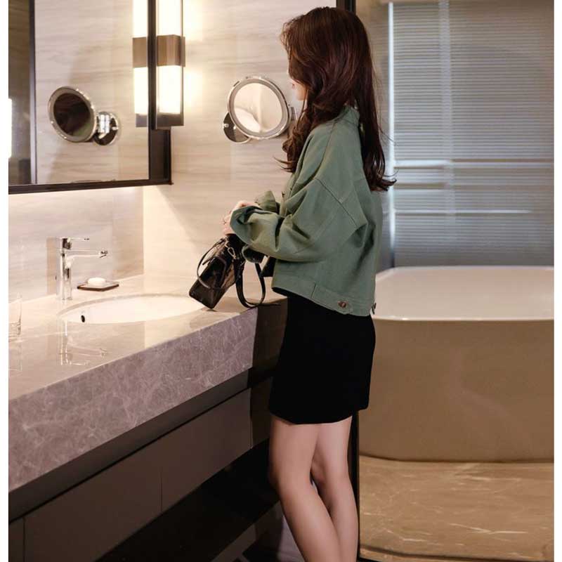 バックスリットボタンデニムジャケット(3colors)